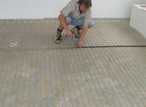 under tile floor heating